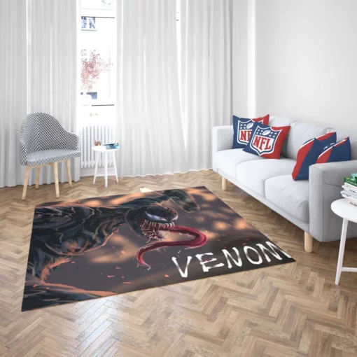 Venom Marvel Symbiotic Threat Comic Rug 2