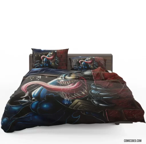 Venom Marvel Symbiotic Villain Comic Bedding Set