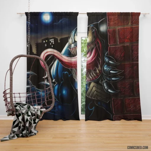 Venom Marvel Symbiotic Villain Comic Curtain