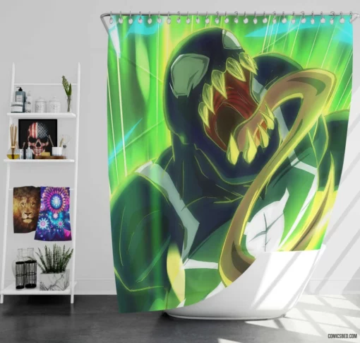 Venom Marvel Tantalizing Temptation Comic Shower Curtain