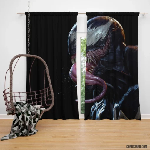 Venom Marvel Vicious Symbiote Unleashed Comic Curtain