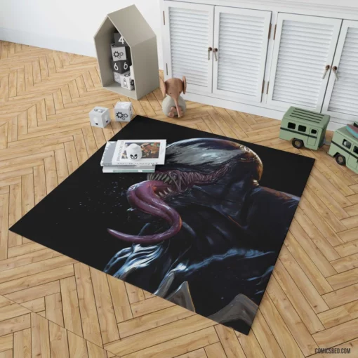 Venom Marvel Vicious Symbiote Unleashed Comic Rug 1