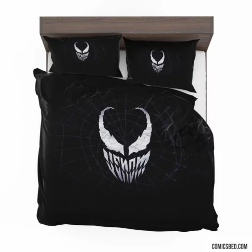 Venom Minimalist Sinister Symbol Comic Bedding Set 1