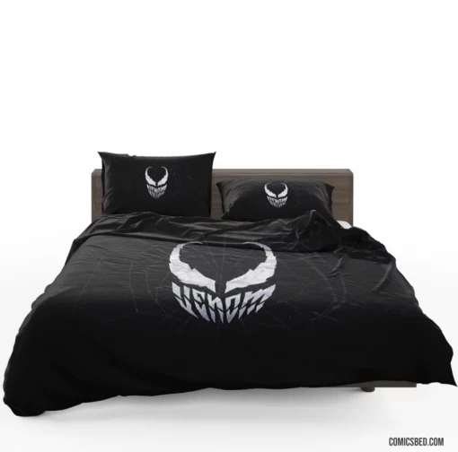 Venom Minimalist Sinister Symbol Comic Bedding Set