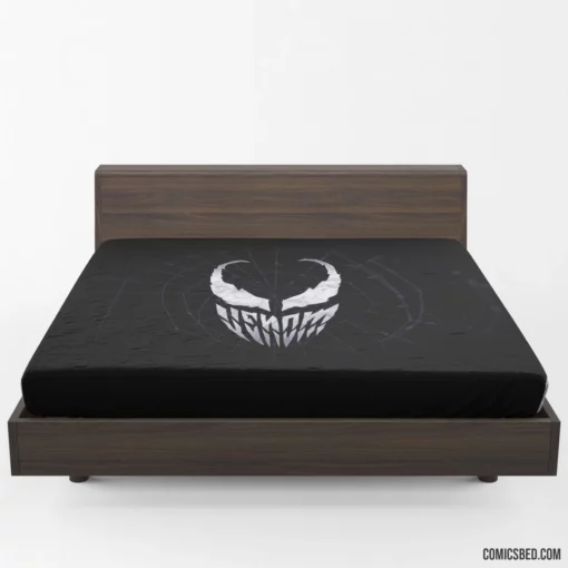 Venom Minimalist Sinister Symbol Comic Fitted Sheet