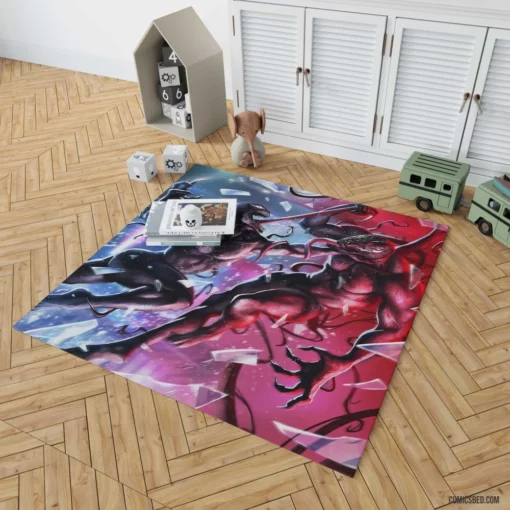 Venom Riot Marvel Symbiote Comic Rug 1