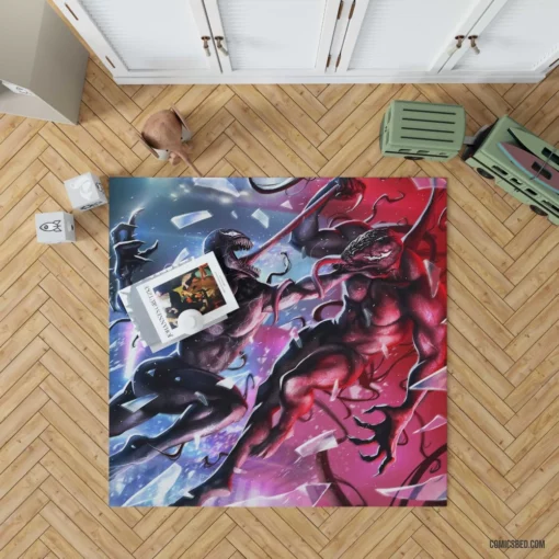 Venom Riot Marvel Symbiote Comic Rug