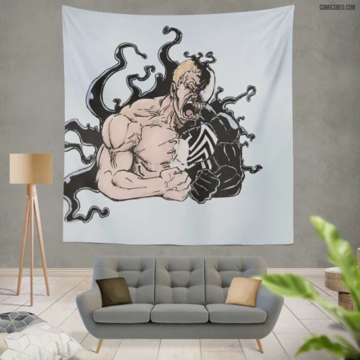 Venom Sinister Symbiote Comic Wall Tapestry