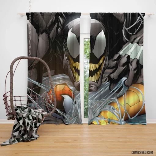 Venom Spider-Man Lethal Encounter Comic Curtain