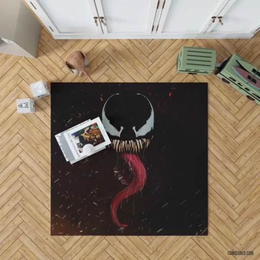 Venom Symbiote Dark Evolution Comic Rug