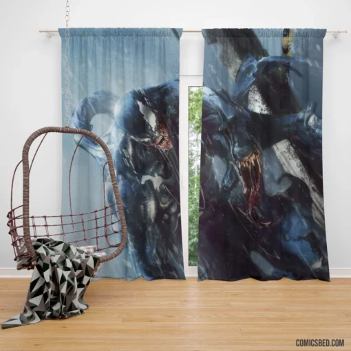 Venom Symbiote Marvel Quest Comic Curtain