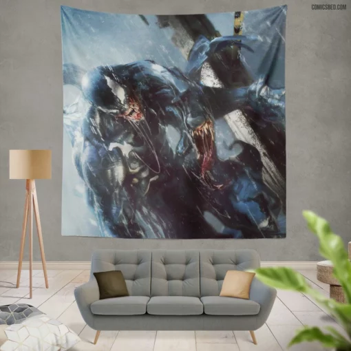 Venom Symbiote Marvel Quest Comic Wall Tapestry