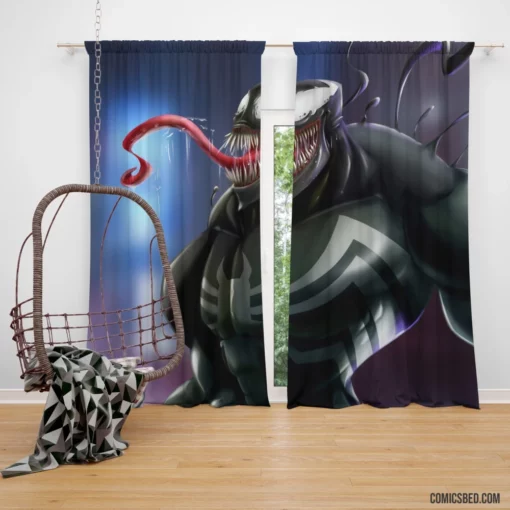 Venom Symbiote Marvel Tale Comic Curtain