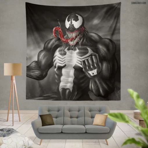 Venom Symbiotic Chronicles Comic Wall Tapestry