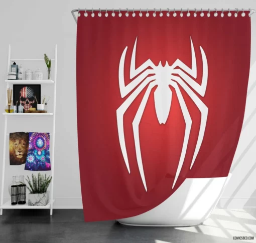 Venom Unleashed Lethal Pursuit Comic Shower Curtain