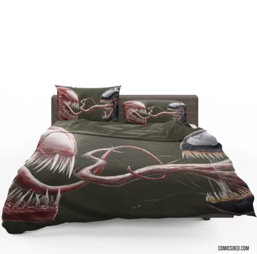 Venom vs Carnage Symbiote Showdown Comic Bedding Set