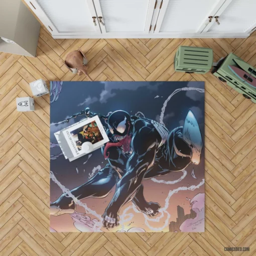 Venom vs. Spider-Man Marvel Conflict Comic Rug