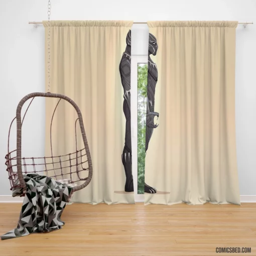 Vibranium Defender Black Panther Quest Comic Curtain