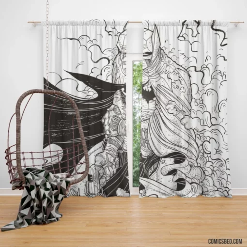 Vigilant Batman DC Guardian of Shadows Comic Curtain