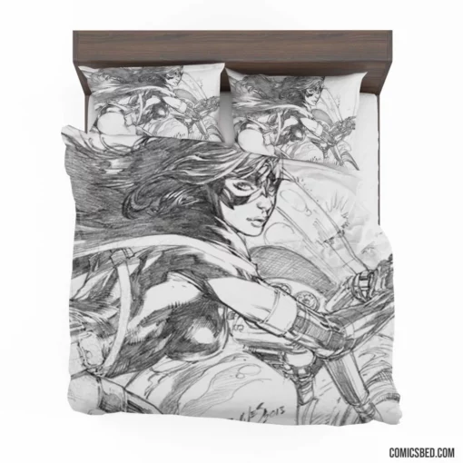 Vigilante Heroine Chronicles DC Huntress Comic Bedding Set 1