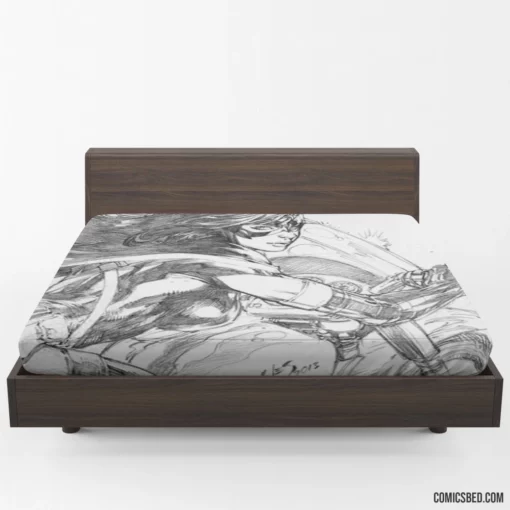 Vigilante Heroine Chronicles DC Huntress Comic Fitted Sheet