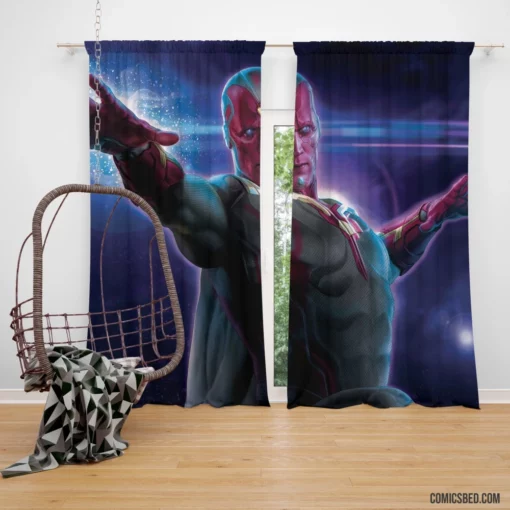 Vision Marvel Android Avenger Comic Curtain