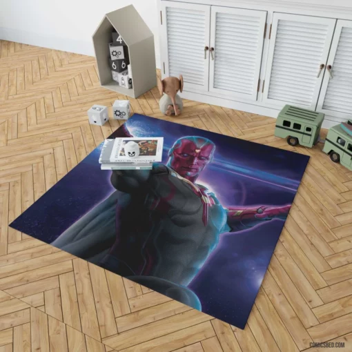 Vision Marvel Android Avenger Comic Rug 1