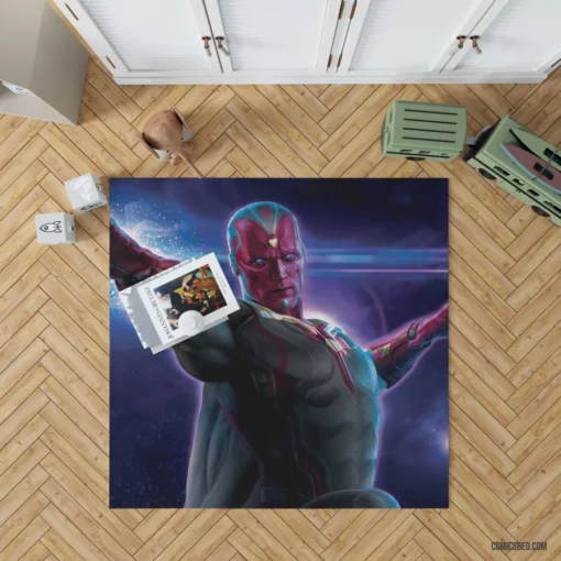 Vision Marvel Android Avenger Comic Rug