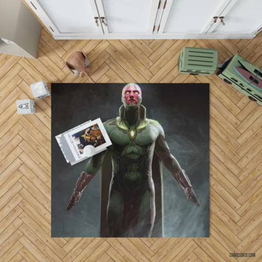 Vision Marvel Synthezoid Avenger Comic Rug