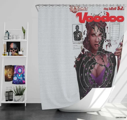 Voodoo Mystical Forces Unleashed Comic Shower Curtain