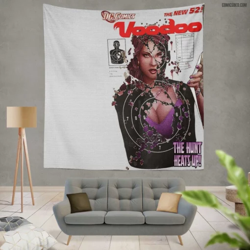 Voodoo Mystical Forces Unleashed Comic Wall Tapestry