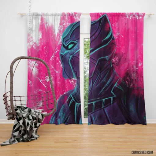 Wakandan Hero Black Panther Quest Comic Curtain