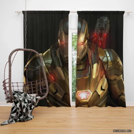 War Machine Marvel Armored Avenger Comic Curtain