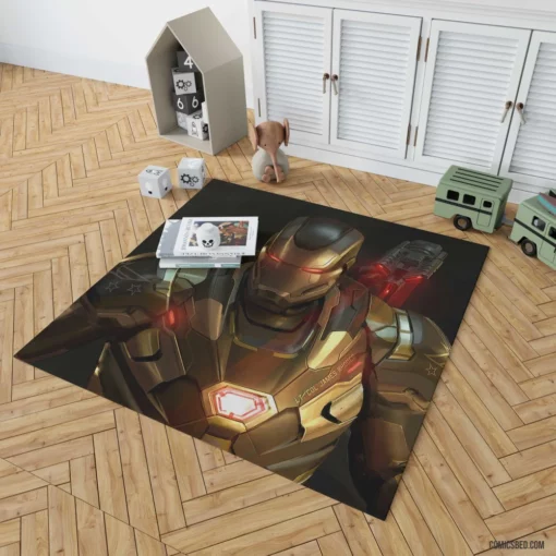 War Machine Marvel Armored Avenger Comic Rug 1