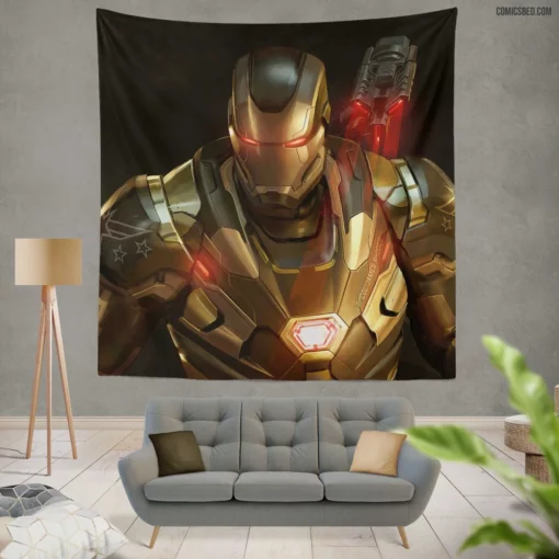 War Machine Marvel Armored Avenger Comic Wall Tapestry