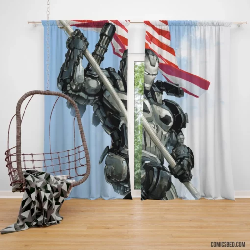 War Machine Marvel Armored Hero Comic Curtain