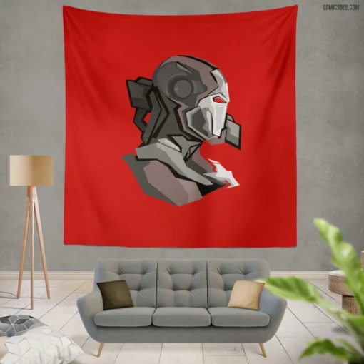 War Machine Marvel Iron Hero Comic Wall Tapestry