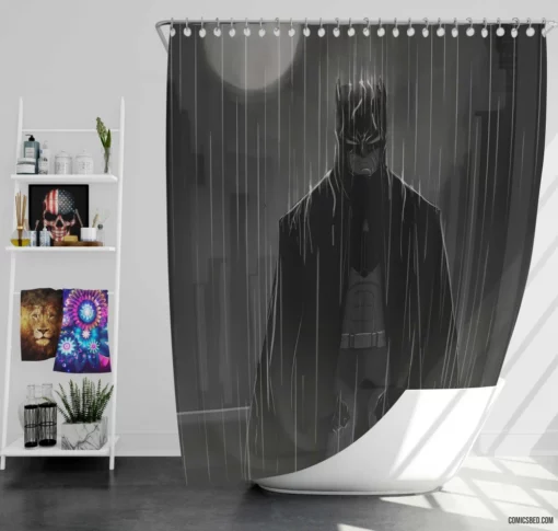 War of the Rogues Batman Villainous Confrontation Comic Shower Curtain