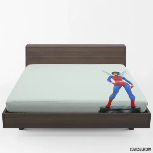 Wasp Marvel Aerial Avenger Comic Fitted Sheet