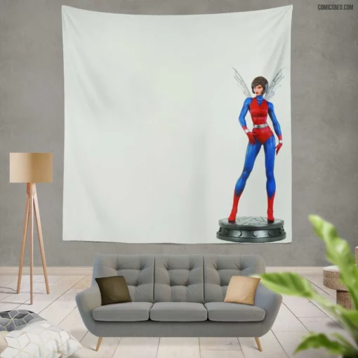 Wasp Marvel Aerial Avenger Comic Wall Tapestry