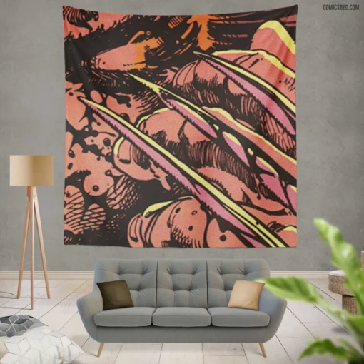 Weapon X Mutant Experiment Comic Wall Tapestry