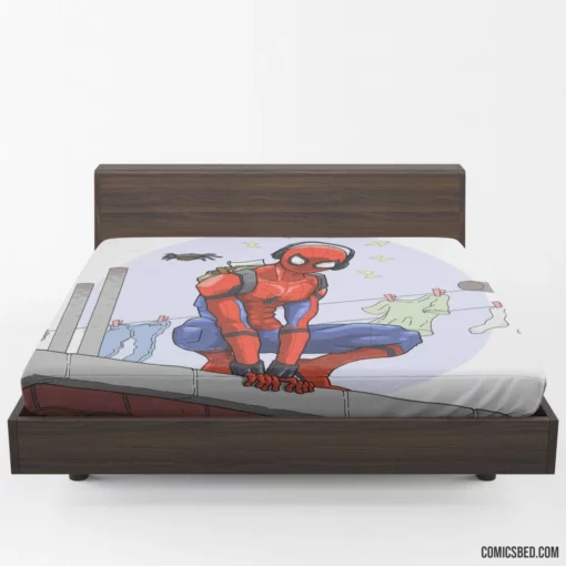 Web-Slinger Chronicles Marvel Heroic Tale Comic Fitted Sheet