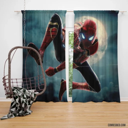 Web-Slinger Dilemma Balancing Act Comic Curtain