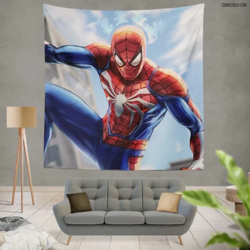 Web-Slinger Resolve Heroic Legacy Comic Wall Tapestry