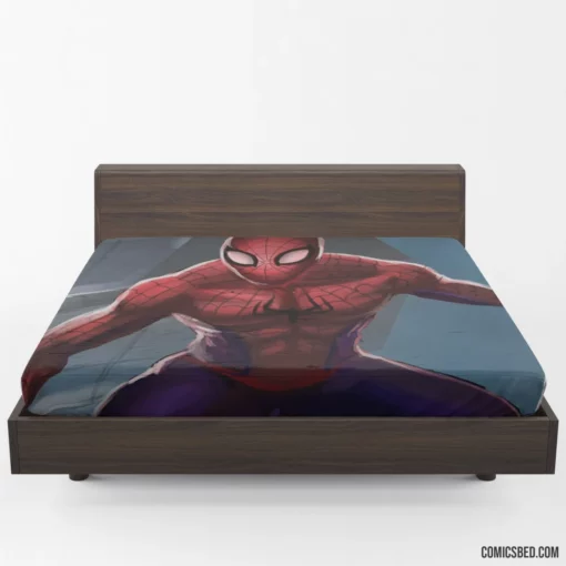 Web-Swinging Chronicles Hero of New York Comic Fitted Sheet