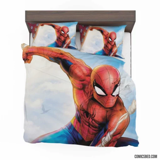 Web-Swinging Marvel Hero Spider-Man Exploits Comic Bedding Set 1