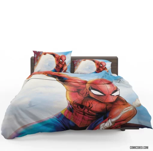 Web-Swinging Marvel Hero Spider-Man Exploits Comic Bedding Set