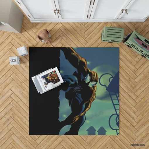 Web-Swinging Marvel Hero Spider-Man Quests Comic Rug