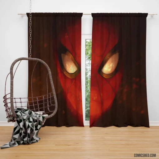 Web-Swinging Marvel Hero Spider-Man Triumph Comic Curtain