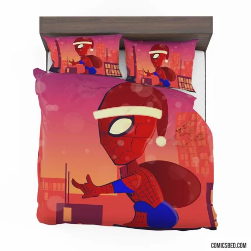 Web-Swinging Spectacle Action Across Dimensions Comic Bedding Set 1